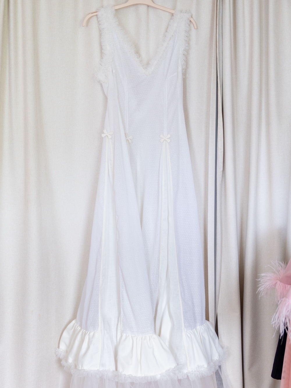 Handmade up-cycled sheer vintage dress